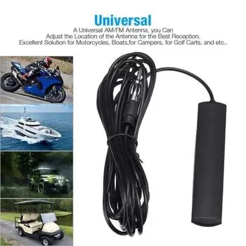 Car Windshield AM FM Radio Antenna Signal Booster 12V Car Stereo Antenna Antena Active Radio Accessories Universal Truck V6Q4 чёрный