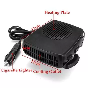 Car Windshield Heating Cooling Fan 12V 200W Quick Heater Defroster Demister