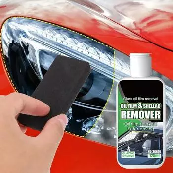 Car Windshield Oil Film Cleaner 120ml Glass Cleaner For Auto Multipurpose Fast Acting Safe Automotive Glass Cleaner Eliminates
