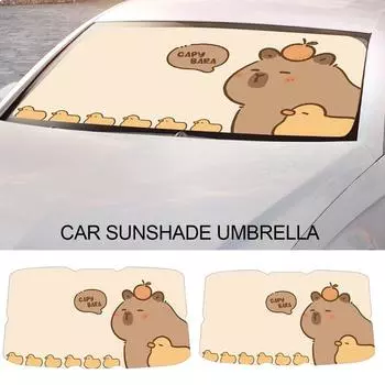Car Windshield Umbrella Foldable Umbrella Reflective Sunshade Front Window Heat Insulation Protection Easy To Use And Store For