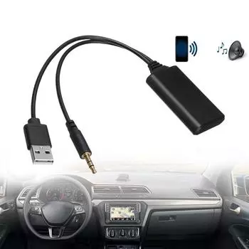 Car Wireless Bluetooth Cable Adapter USB 3.5MM Universal Car Aux Music Player Audio Receiver For BMW E90 E91 E92 E93