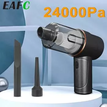 Car Wireless Brushless Vacuum Cleaner 24000Pa/12000Pa Mini Handheld Vacuum Cleaner Cyclone Suction Car Household Cleaning Tool