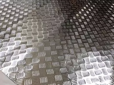 Car Wrapping 122cm x Strong Metal Aluminum Checkered Steel Silver Plated Sheet, 30cm, Adhesive, Checkered, Look,