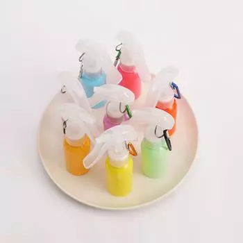 Carabiner Hook Spray bottle With Keychain Refillable Bottles Perfume Atomiser Trigger Spray Bottles