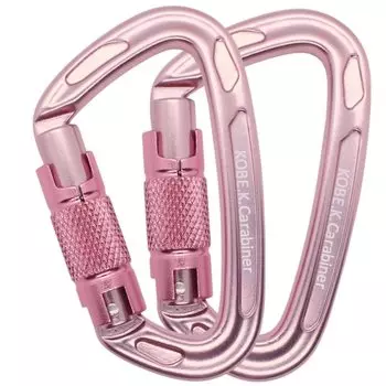 Carabiner specialty store Kobe Shine Made in Japan CE certified Breaking strength 2400kg Tested in Japan Aluminum material Weight 57g Auto lock gate
