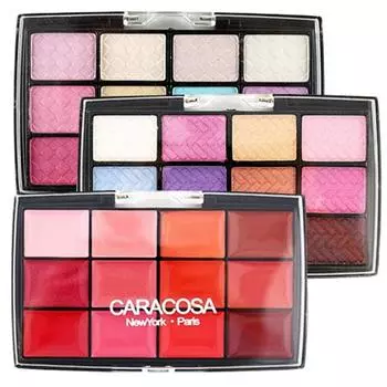 Caracosa 20-color multi-makeup palette 3 types lip eye blusher, 01_L-1, 1 piece