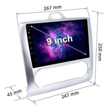 Caradio Радио Беспроводной CarPlay Android Auto Для Ford Focus 2 2004 ~ 2011 4-ядерный мультимедийный GPS BT монитор 2din Авторадио white 1+32CP