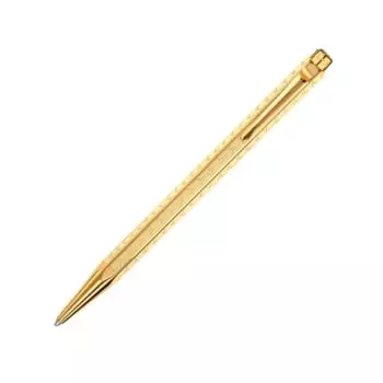 Caran Ballpoint Pen Ecridor Chevron Gold Regular Import Product d Ache Oil-based 0898-208