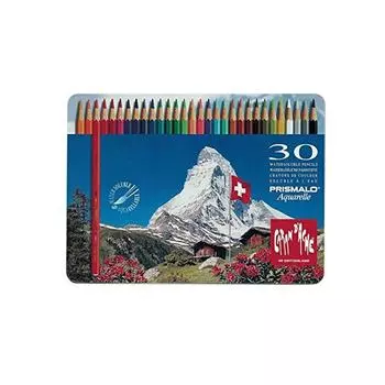 Caran d Ache Prismalo Aquarelle Coloured Water-soluble Pencil (Pack of 30)
