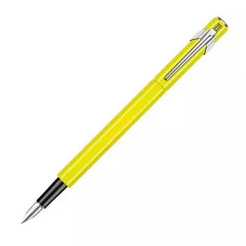 Caran Fountain Pen EF Extra Fine Point 849 Fluorescent Yellow Regular Imported Product d Ache 0842-470 Dual-use