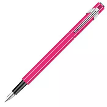 Caran Fountain Pen EF Extra Fine Point 849 Fluorescent Pink Regular Imported Product d Ache 0842-090 Двойного назначения