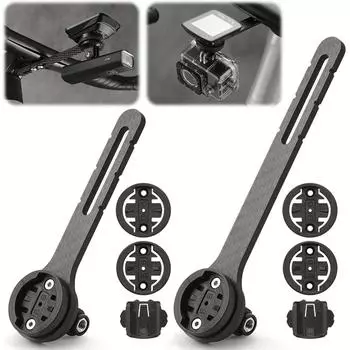 Carbon Fiber Bike Stopwatch Mount Bicycle Computer Holder for Garmin Bryton S