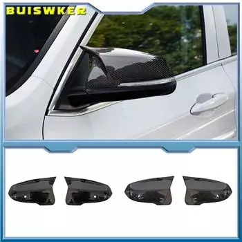 Carbon Fiber Look Black Rearview Mirror cover for BMW F44 F40 G29 2020+ F48 F49 F52 2019-2020 For X2 F39 Toyota Supra 2019-2020