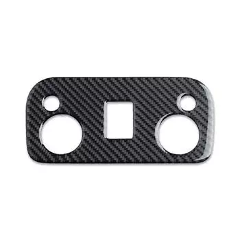 Carbon Fiber Look Roof Reading Light Lamp Cover Trim For Ford Mustang 2015-2021