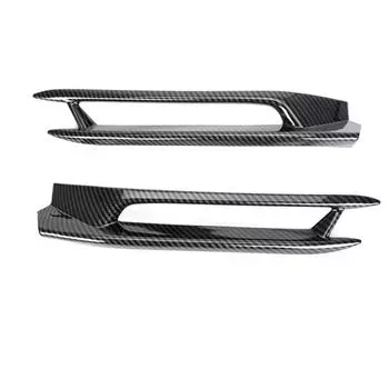 Carbon fiber look style front fog cover trim for Honda Accord 10th 2018 2019
