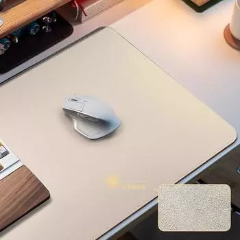 Carbon Fiber Pattern Table Mat Mouse Pad Oversized E-Sports Office Desk Mat Advanced Sense Computer Desk Mat Keyboard Mat Milk White (suede anti-slip bottom) 60x30cm