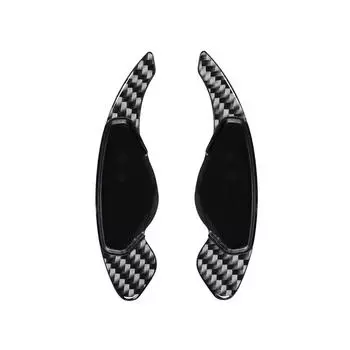 Carbon Fiber Steering Wheel Shift Paddle Shifter For Jaguar XE XEL F-Type F-Pace