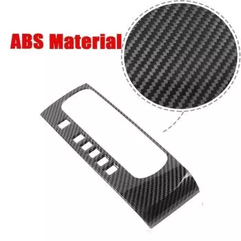 Carbon Fiber Texture Gear Shift Box Panel Cover Trim For Honda Civic 10th Gen 2016-2021