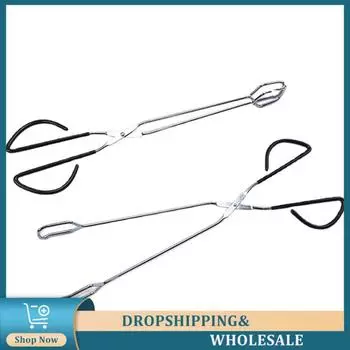 Carbon Food Clip Long Handle Clip Tong Tool Barbecue Multi Purpose Cooking Tool Charcoal Clamp Oven Charcoal Salad Durable Tongs