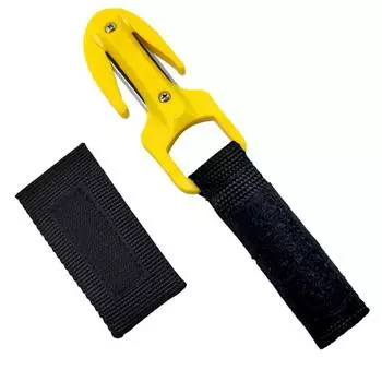 Carbon Steel Blade Scuba Diving Cutting Special Knife Line Cutter Underwater Knife Spearfishing Sheath Safety Emergency Holder