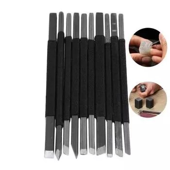 Carbon Steel Seal Carving Knife Engraving Sculpture Stone Chisel Wood Tool Set чёрный