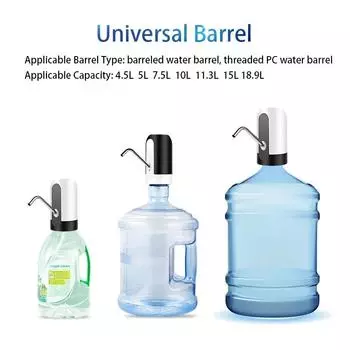 Carboy Water Thermos Kitchen Drink Items Rechargeable Electric Water Pump Bottle Beverage Drinkware Dining Dispenser Dispensers