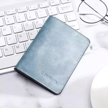 Card Bag Male Ultra-thin Mini Small Wallet Multifunctional Driver s License Leather Case Multi-card Position Anti-degaussing