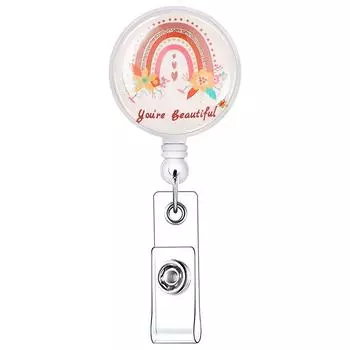 Card Clip Keys Lanyard Name Card Holder Nurse Badge Holder ID Card Clips Retractable Badge Reel 02