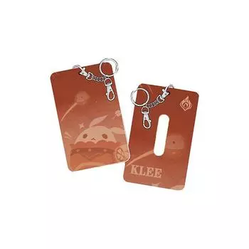 Card Genshin Impact Holder Keychain Pendant Klee Mona Hutao Xiao Ganyu Ning Sayu 1