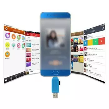 Кардридер 2 в мини высокоскоростной передаче нескольких карт без драйверов мультисистемы 1 писатель универсальный USB Type-C Tf