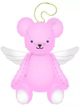 Cardcaptor Sakura Clear Card Edition плюшевый медведь с цепочкой из шариков Sakura s