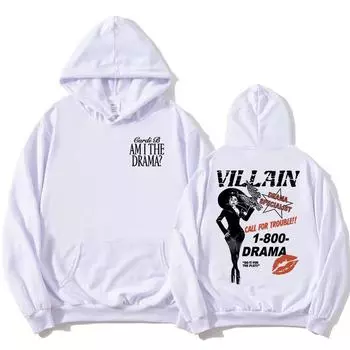 Cardi B AM I THE DRAMA Hoodies 2025 Album Graphic Printing Sweatshirts Fashion Long Sleeve Women Pullovers Streetwear Unisex Top XS