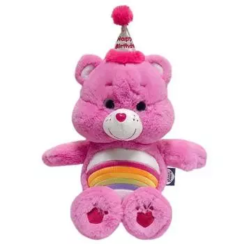 Care Bear Birthday Plush Cheer Bear, 27см, розовый, Популярные игрушки для корейских детей