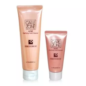 Care Zone Acne Clarifying Foam Cleanser 130ml + 31ml, 1 piece