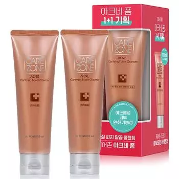 Очищающая пенка для умывания Care Zone Clarifying Foam Cleanser, 130 мл, 2 шт.
