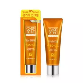 Care Zone Daily & Family Sun Cream 80ml (SPF50+/PA+++), Korea sunscreen