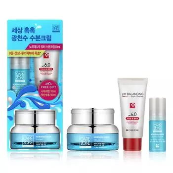 Care Zone Nordenau Water Cream 50 мл + Сыворотка для душа 10 мл + Пенка для умывания 31 мл, 1 набор