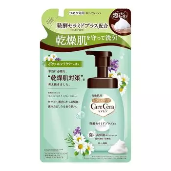 Carecera Foam Highly Moisturizing Body Wash Botanical Flower Scent Refill 385mL x 10 Piece Set