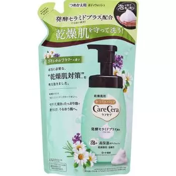 Carecera Высокоувлажняющая пенка для мытья тела Botanical Flower Refill 385 мл