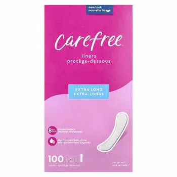 Carefree, лайнер, удлиненный, без запаха, упаковка 100 шт.
