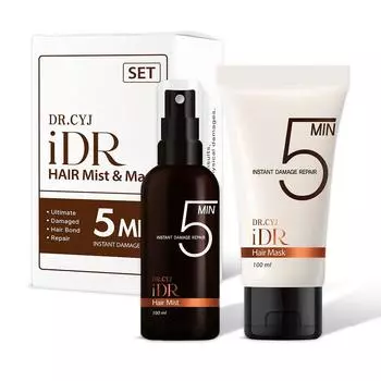 Caregen DR.CYJ iDR Hair Mist & Mask Set 5-минутный уход за поврежденными волосами 100 мл+100 мл 1 шт., 1 набор