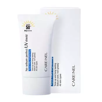 Carenel No Sebum Perfect UV Shield SPF50+ PA++++ 50мл 1Pcs/2Pcs 1Pc