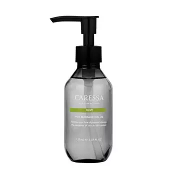 CARESSA Hot Massage Gel Oil Olive Scent 150ml Massage Oil Moisturizing Warming Serum No Wiping Required