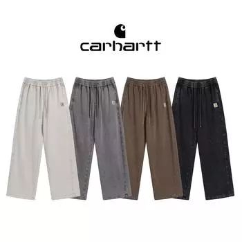 Carhartt Spring and Autumn High-quality Cotton Washed Distressed Men s Pants, Casual Pants, Work Pants M