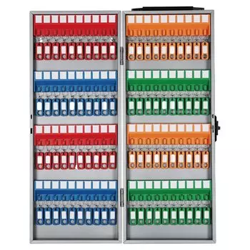 Carl Office Key Box вмещает 80 ключей, настенный цилиндровый замок CKB-80-S