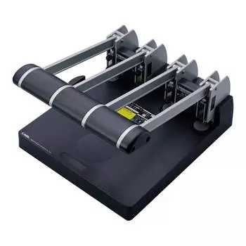 Дырокол Carl Office Tools Strong 4 отверстия 165 шт. No.124N серебряный