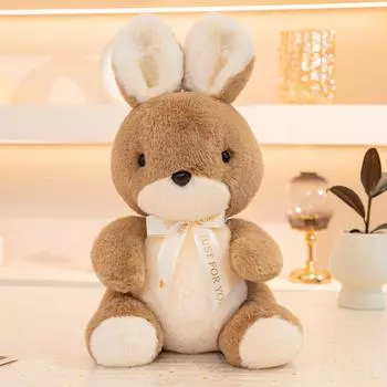 Carl Rabbit Doll Cute Puppy Bear Plush Toy Girl 8 Inch Grab Machine Rag Doll Birthday Gift Girl Small 22cm (0.2kg)