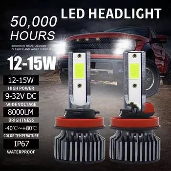 CarledHeadlight Three Colors Optional3000K/White Light/8000K headlightOverseas Warehouse Delivery D3Q7