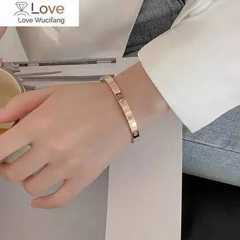 Carlidana роскошный бренд 18 карат кристалл браслет позолоченный 316l нержавеющая сталь водонепроницаемый ювелирные изделия для женщин подарок на вечеринку