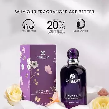 Carlton London Escape Духи (100 мл) | парфюмерная вода для женщин | Стойкий роскошный аромат премиум-класса 100 ml